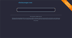 Desktop Screenshot of christysnape.com